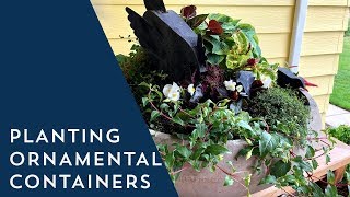 how to plant ornamental containers