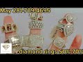 Diamond rings 50%-70% at Sam Jewelers store