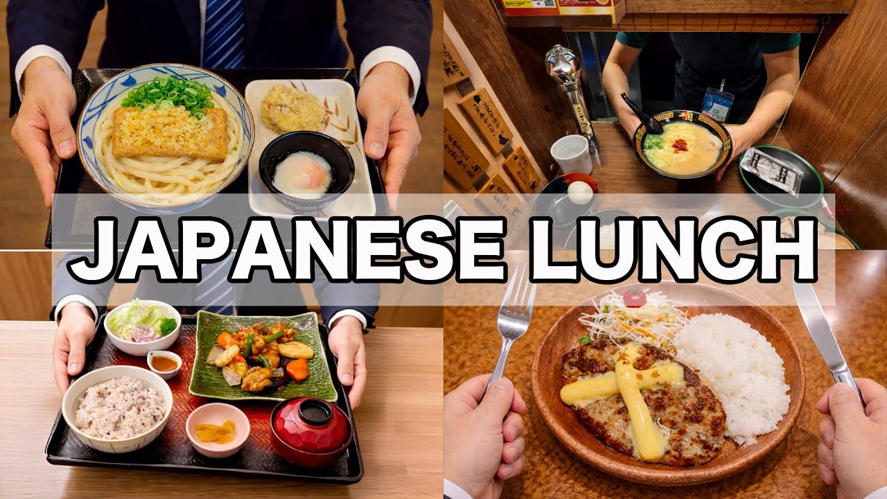 The Lunch of Japanese Salaryman (POV) | Marugame Udon | Ichiran | Ootoya | Bikkuri Donkey