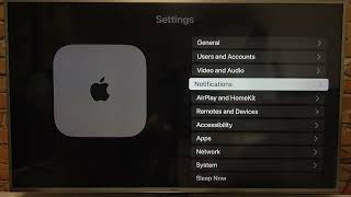 How to Enable or Disable Notifications on Apple TV 3 Gen 4K