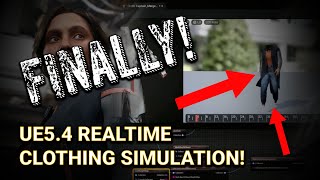 UE5.4 REALTIME cinematic clothing sim! (Marvelous Designer transfer via USD) ***SEE PINNED COMMENT**