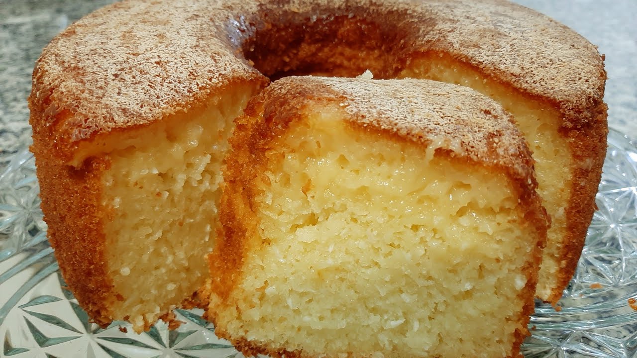 BOLO DE AIPIM CREMOSO! TUDO NO LIQUIDIFICADOR, RÁPIDO, FÁCIL E