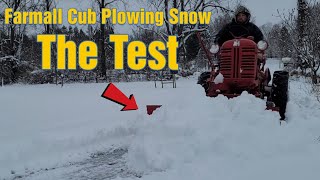 Farmall Cub Plowing Snow | The Test