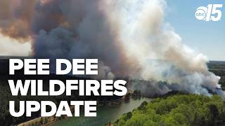 Digital update on Pee Dee wildfires