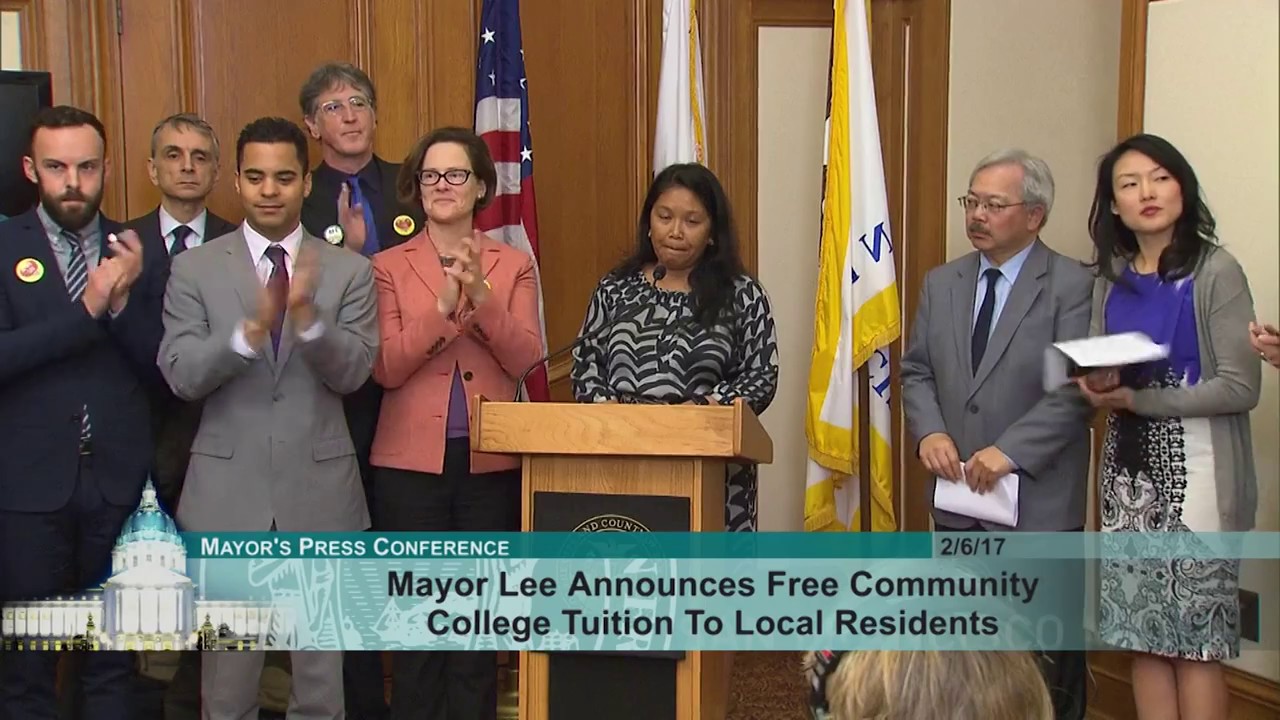 Mayor Lee Announces Free Community College Tuition To Local Residents mayor-lee-announces-free-community-college-tuition-to-local-residents