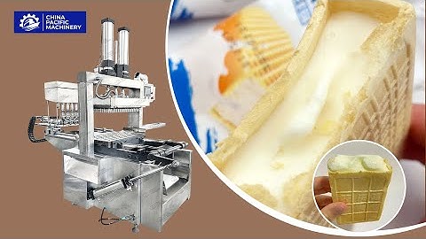 Square Shape/Flat Bottom Ice Cream Cone Making Machine|Square (Monaka) Wafer Cone Making Machine