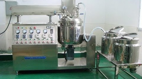 50L Vacuum Emulsifying Mixer with PLC control system cream maker &50L Vakuum Emulgiermaschine