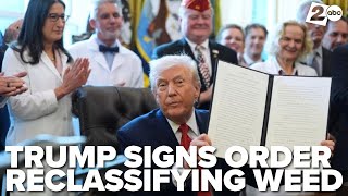 President Donald Trump Signs Executive Order Reclifying Marijuana, Easing Restrictions