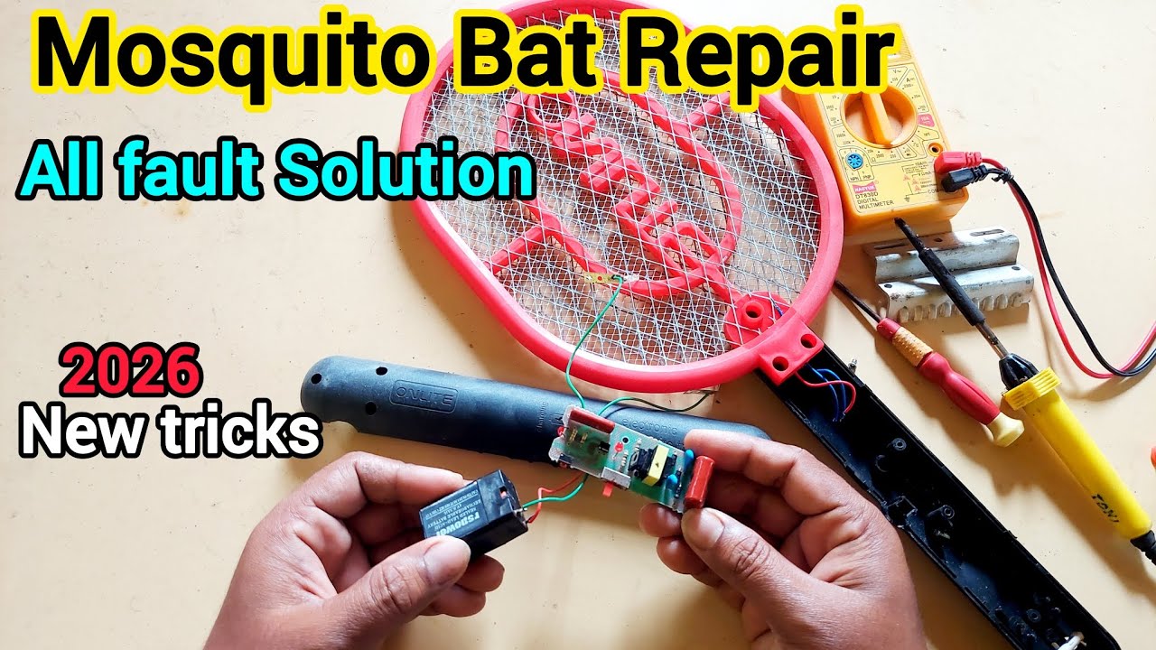 Mosquito Bat Repair & All fault solution⚡️Mosquitobat board curcit damaged repair 