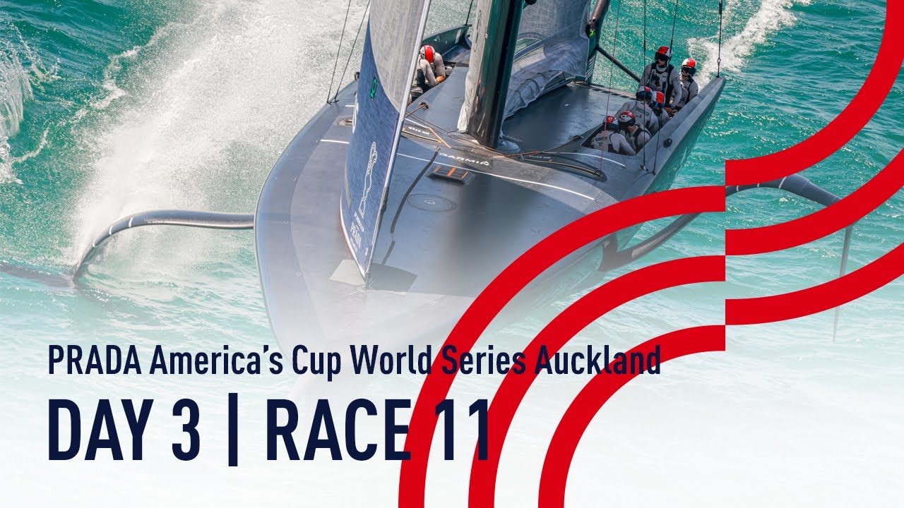 ⁣DAY 3 | RACE 11 | American Magic vs INEOS TEAM UK | PRADA America's Cup World Series Auckland, NZ