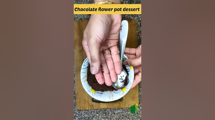 🍫 Chocolate flower pot dessert icecream 🍥 how to make #shorts #short #icecream