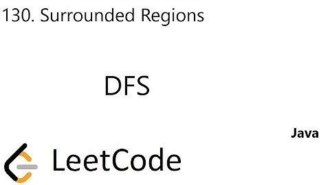 LeetCode 130 | Surrounded Regions | DFS | Java