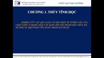 Thủy Lực Đại Cương / Đại Học Xây Dựng Hà Nội // Anh Tú HUCE