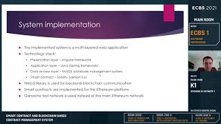 ECBS 1   Smart Contract and Blockchain Based Contract Management System