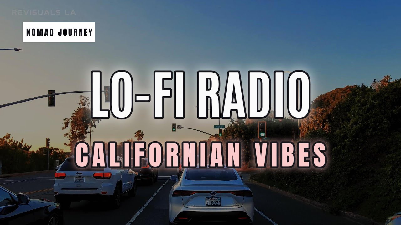 Lo-fi Radio - 1 Hour Sunset Drive in OC California vibes  | 