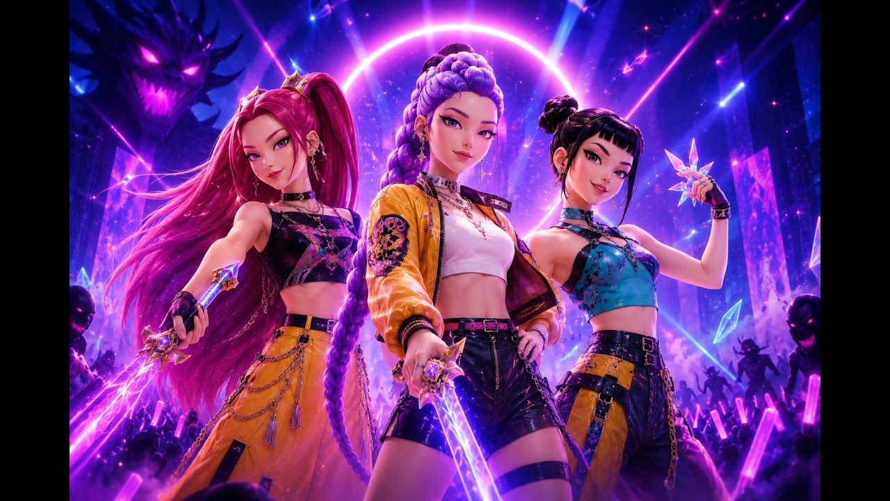 🎤 Rumi・Mira・ZoeyがK-POPアイドルに大変身💖世界を救う魔法のライブ