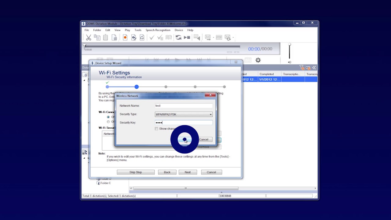 Olympus ODMS R7 Device Wizard Tutorial