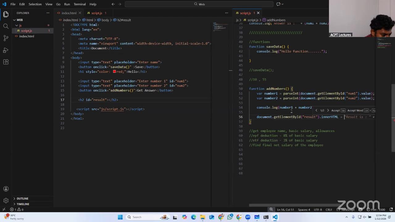 JavaScript session - 01