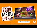 Food Menu Promo Opener In After Effects | Free Template download