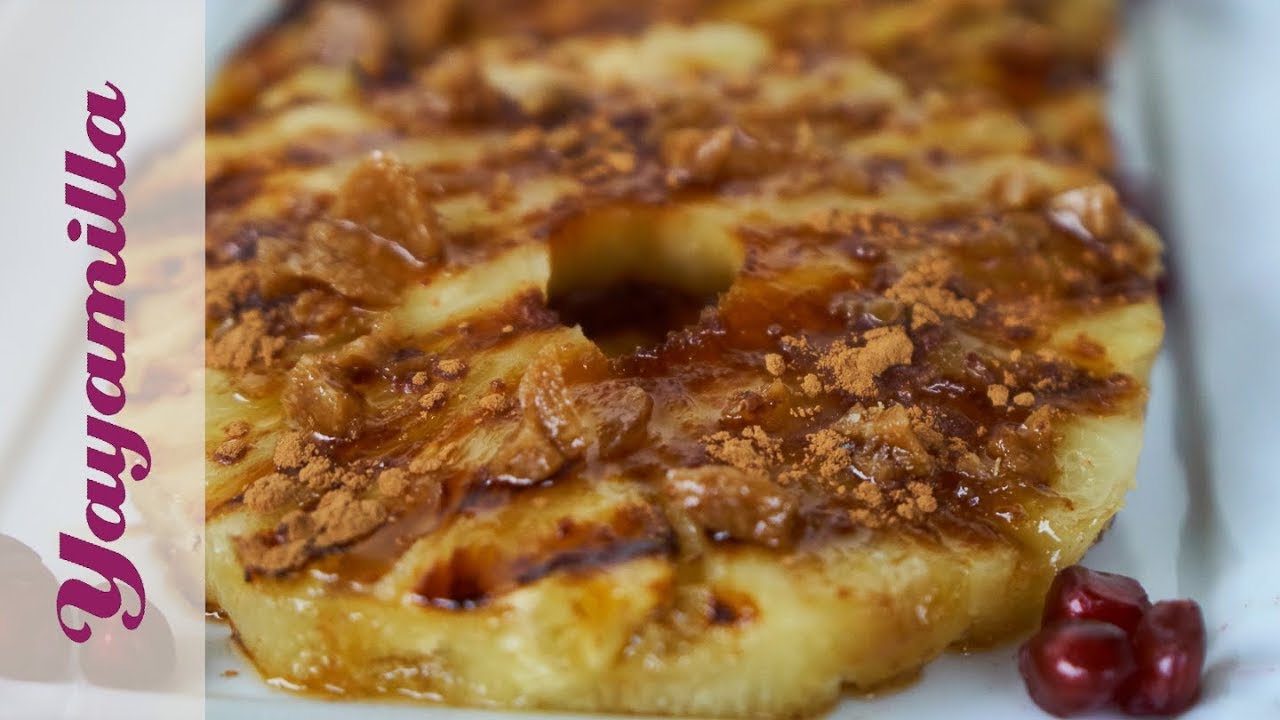 Ananas alla Piastra con Miele e Cannella | Grilled Pineapple with Honey and Cinnamon