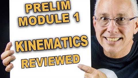 Review Preliminary Physics  Module 1 Kinematics