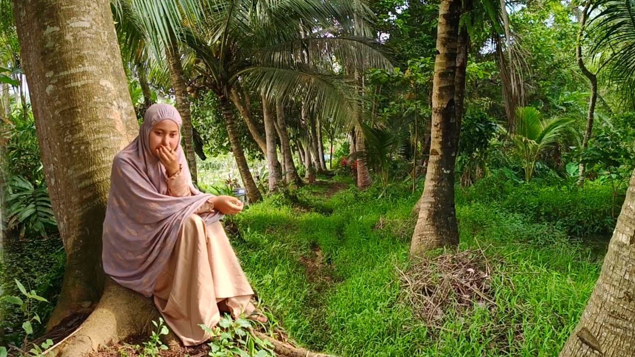 HANCUR HATIKU MELIHAT GADIS CANTIK ANAK YATIM TERDIAM SENDIRIAN DI BAWAH POHON AREA HUTAN SEKUNDER