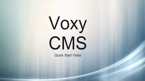 Voxy CMS Real Estate Agent - Quick Start