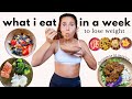 what i eat in a week (to lose weight)