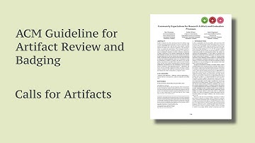 Community Expectations for Research Artifacts and Evaluation Processes (Teaser, ESEC/FSE 2020)