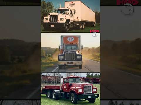 Look closely at the front of this Mack tractor – the cab is not centered. 🚛📐