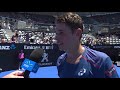 Alex de Minaur on-court interview (SF)