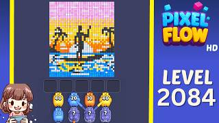 Pixel Flow Level 2084 Solution Walkthrough