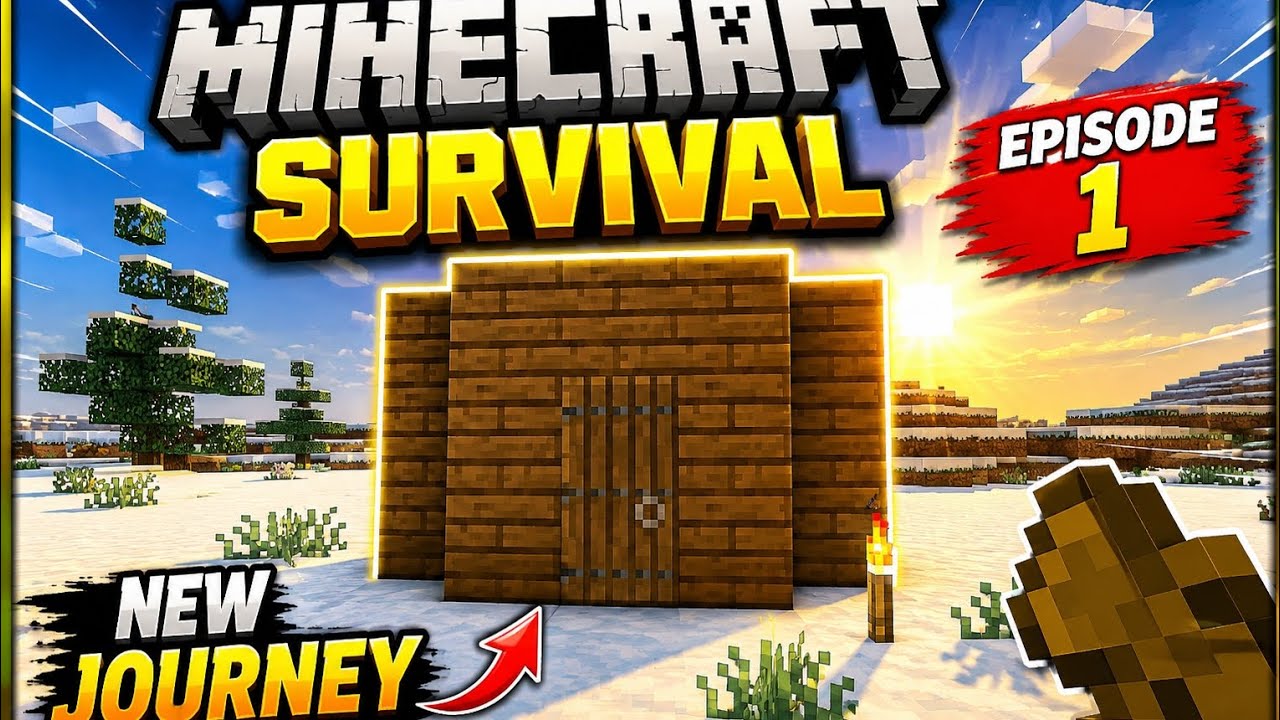 I Built My First House in Minecraft 🔥 - YouTube
