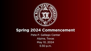 SRSU Commencement (Alpine)  Spring 2024