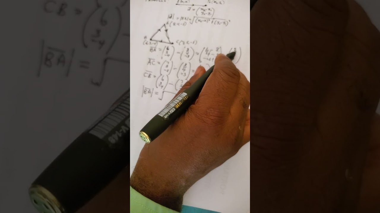Position Vector: Surface Area of a Triangle 🔺️ Given the Position Vectors of Its Vertices