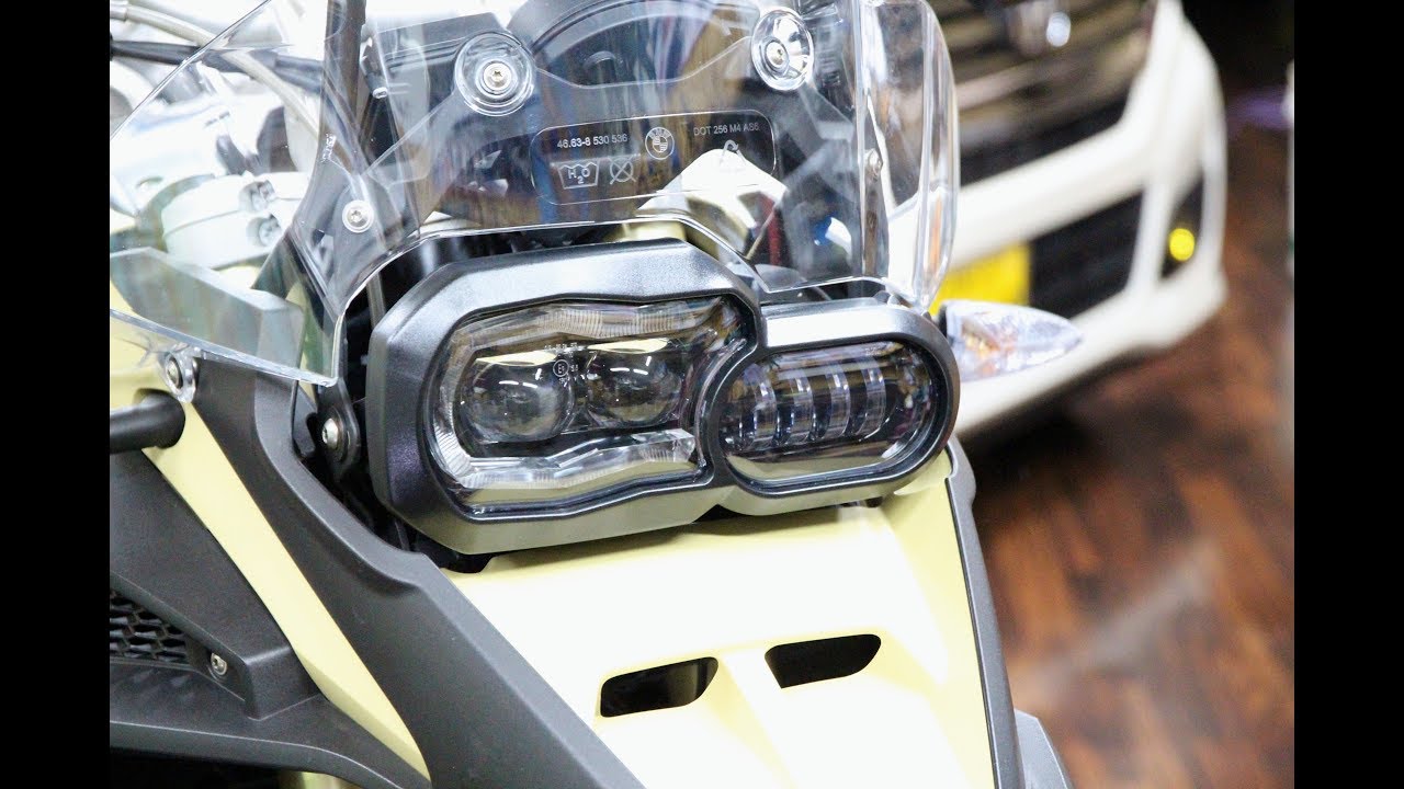 BMW F800GS/F700GS LEDヘッドライトの実力検証 - YouTube