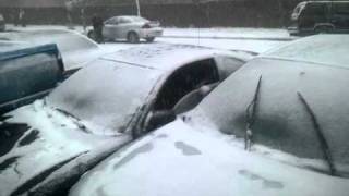 30 Car Pile Up Snow Storm Crash P.1