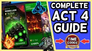 Complete Act 4 Guide With Time Codes Marvel Contest Of Champions