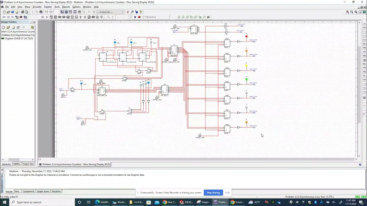 Problem 3.2.4 Asynchronous Counters Now Serving Display, PLD YouTube