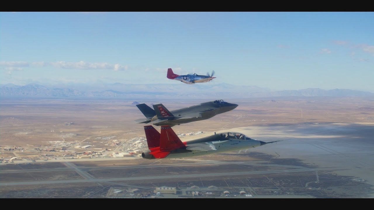 Redtail Formation Flight honoring the Tuskegee Airmen - YouTube