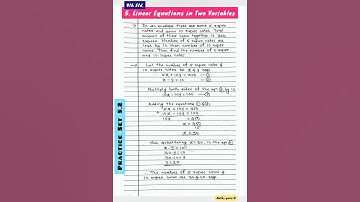 9th Std - Practice Set 5.2 Notes | Linear Equations in Two Variables | Maths Part 1 - Algebra