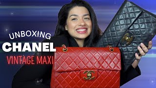 VINTAGE CHANEL MAXI BAG - IF YOU LOVE RED AND CHANEL