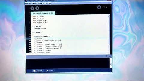 Membuat Animasi Bergerak pada Prcocessing | Bola Memantul