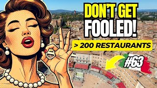Authentic or Fake Tuscan Restaurant ? How to spot a tourist trap ( be aware)