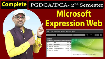 Complete Microsoft Expression Web Tutorial | Website Designing Using Expression Web in Hindi