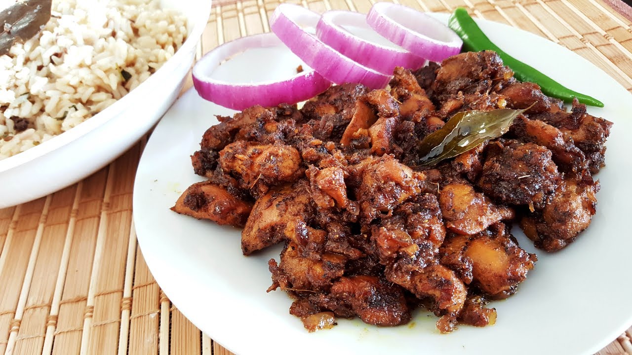 Pepper Chicken (Dry)Black pepper flavored chicken recipe YouTube