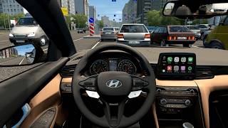 Hyundai Veloster N 2019 - City Car Driving [Steering Wheel Game Play] screenshot 3