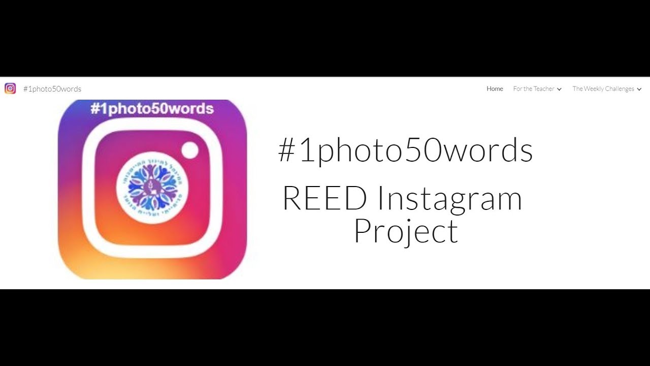#1photo50words REED Instagram Program - YouTube