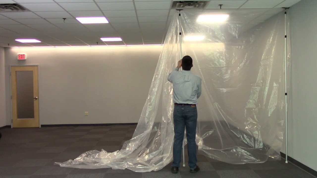 ZipWall Dust Barrier Poles Setup Step by Step SLP