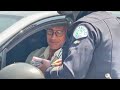 Dwayne Johnson got bursted by police officers in Los Angeles.